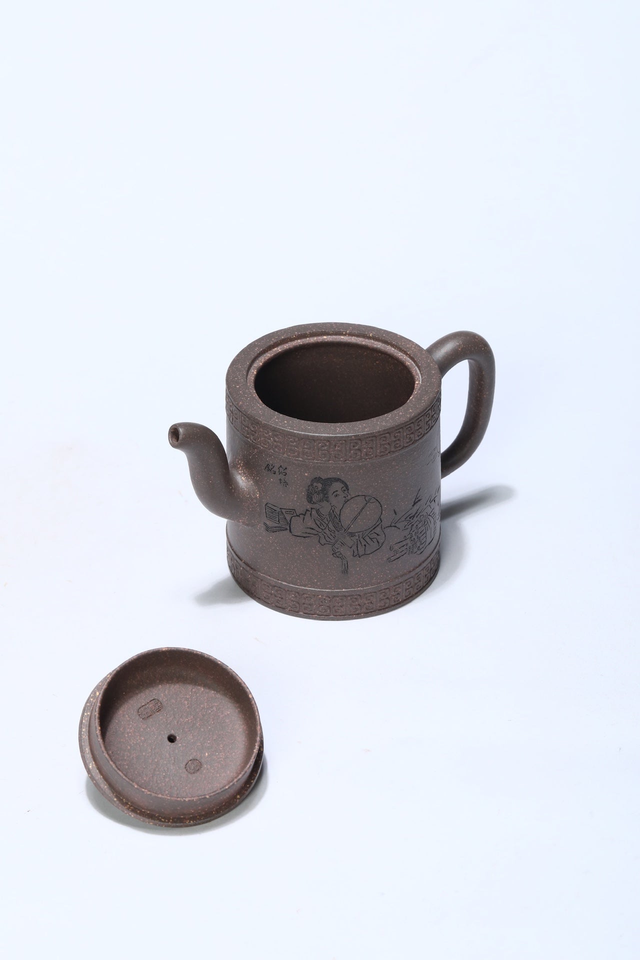 国大师顾绍培·董健合作入册款《云柱壶》收藏级作品 家藏极品老段泥·370cc