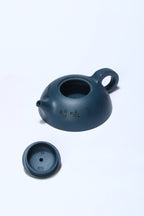 国大师顾绍培·董健合作精品《半月壶》收藏级作品家藏极品绿泥·220cc