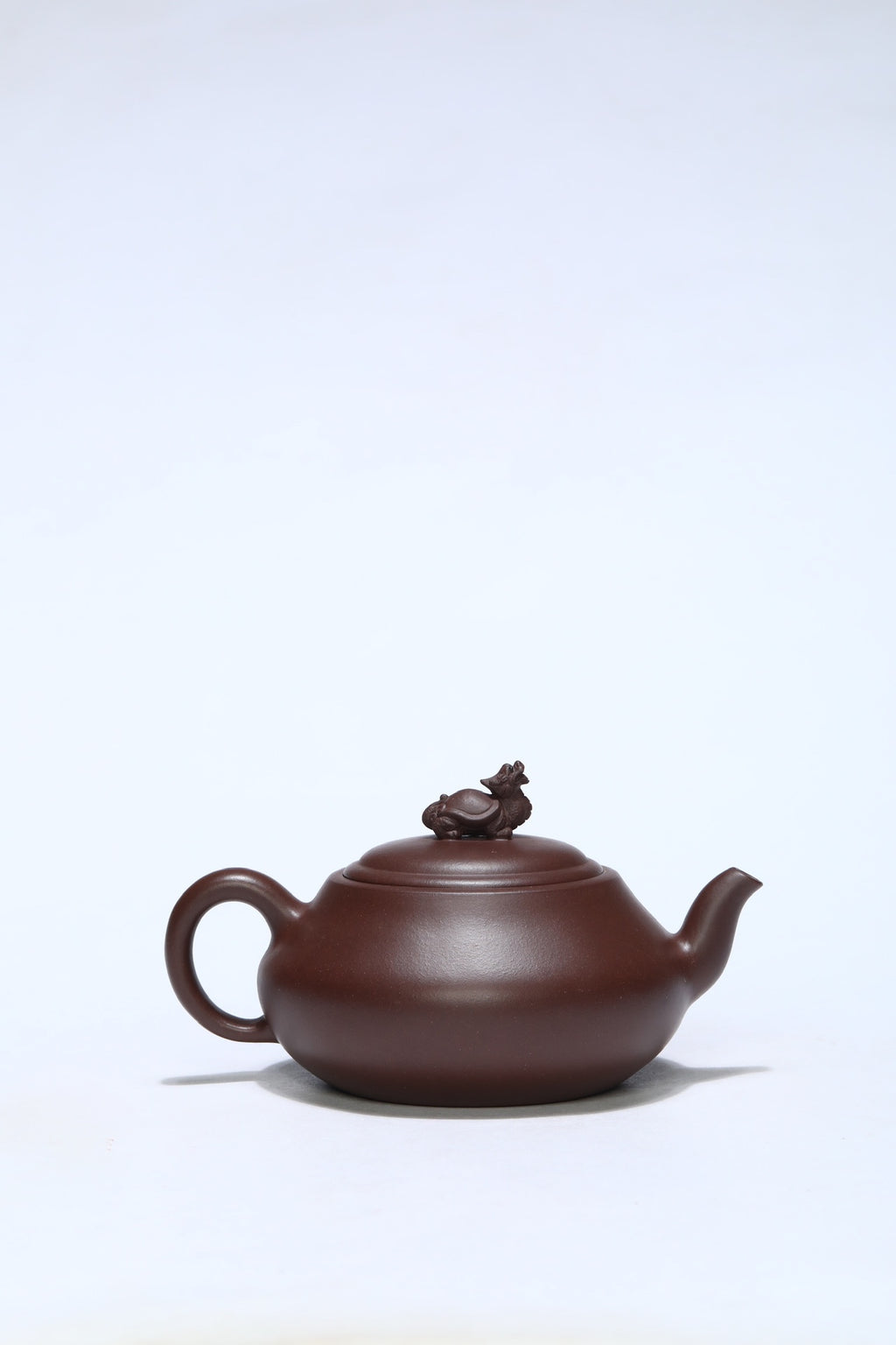 国大师顾绍培·董健合作精品《长乐壶》入册款 家藏极品老紫泥·380cc