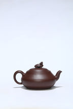 国大师顾绍培·董健合作精品《长乐壶》入册款 家藏极品老紫泥·380cc