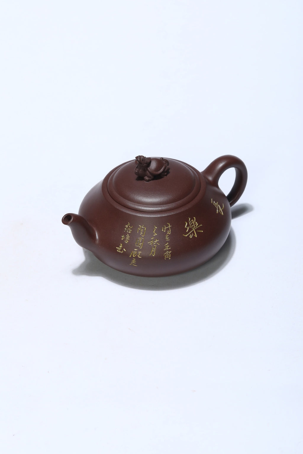 国大师顾绍培·董健合作精品《长乐壶》入册款 家藏极品老紫泥·380cc