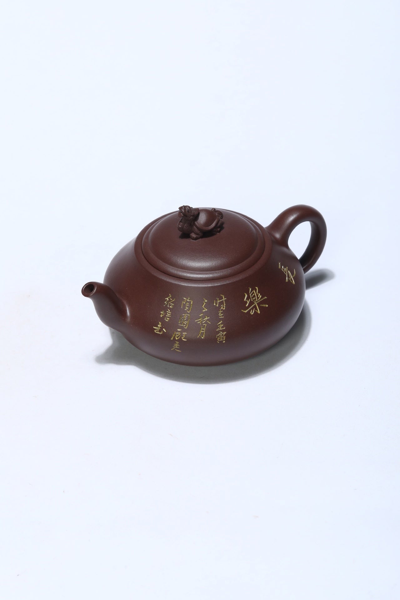 国大师顾绍培·董健合作精品《长乐壶》入册款 家藏极品老紫泥·380cc