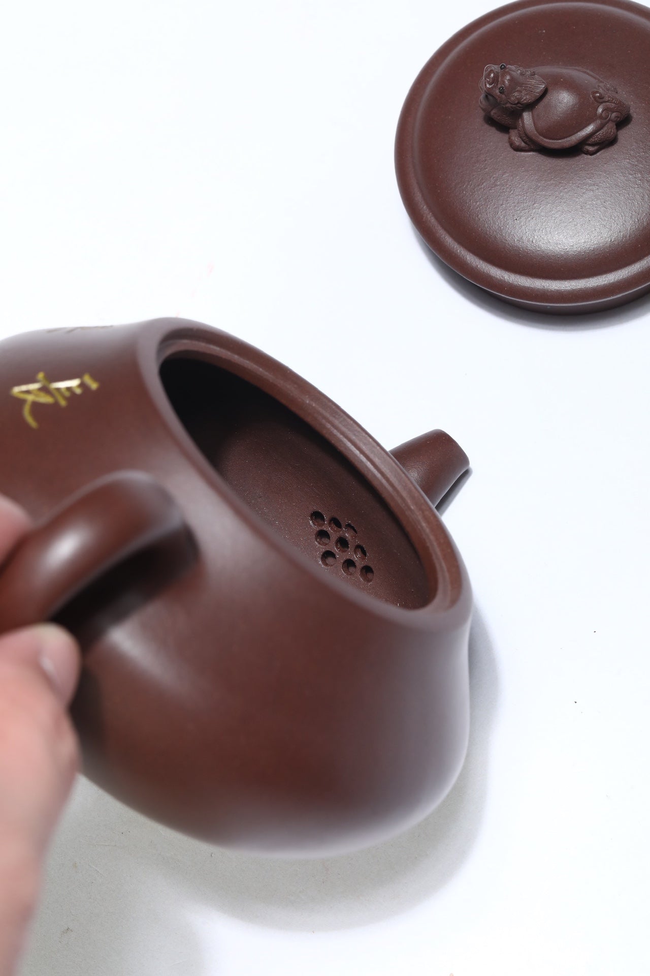 国大师顾绍培·董健合作精品《长乐壶》入册款 家藏极品老紫泥·380cc