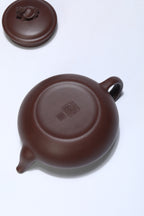国大师顾绍培·董健合作精品《长乐壶》入册款 家藏极品老紫泥·380cc