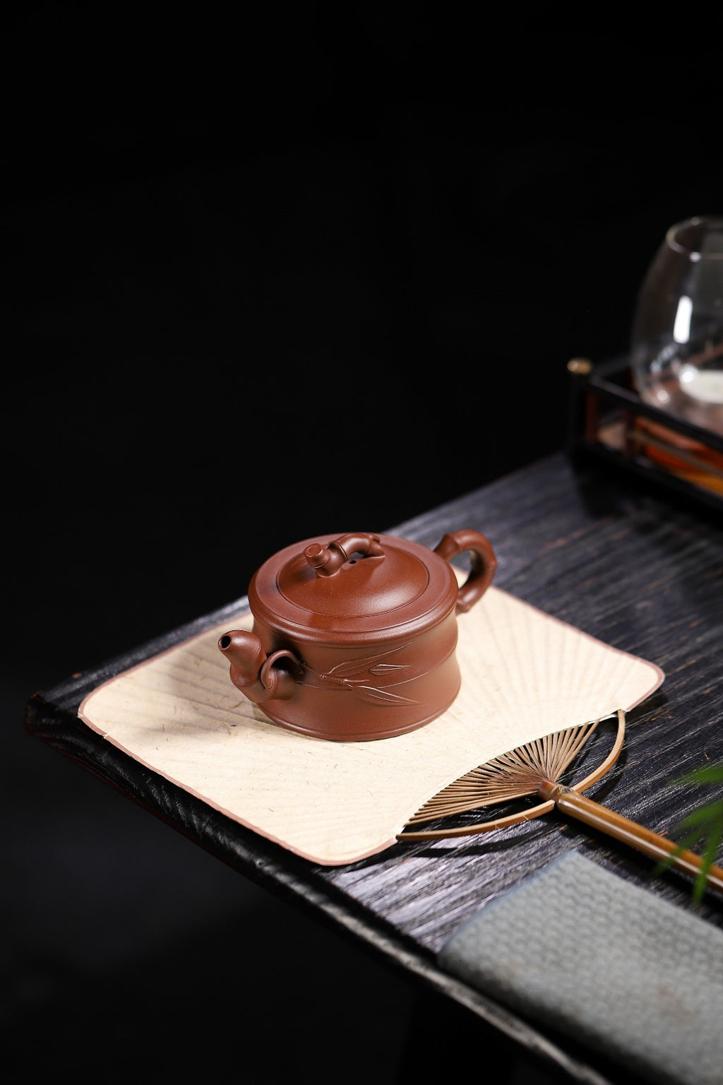 国工精品【竹段】送礼自用两相宜！王老师   工艺美术师  原矿紫泥  270cc