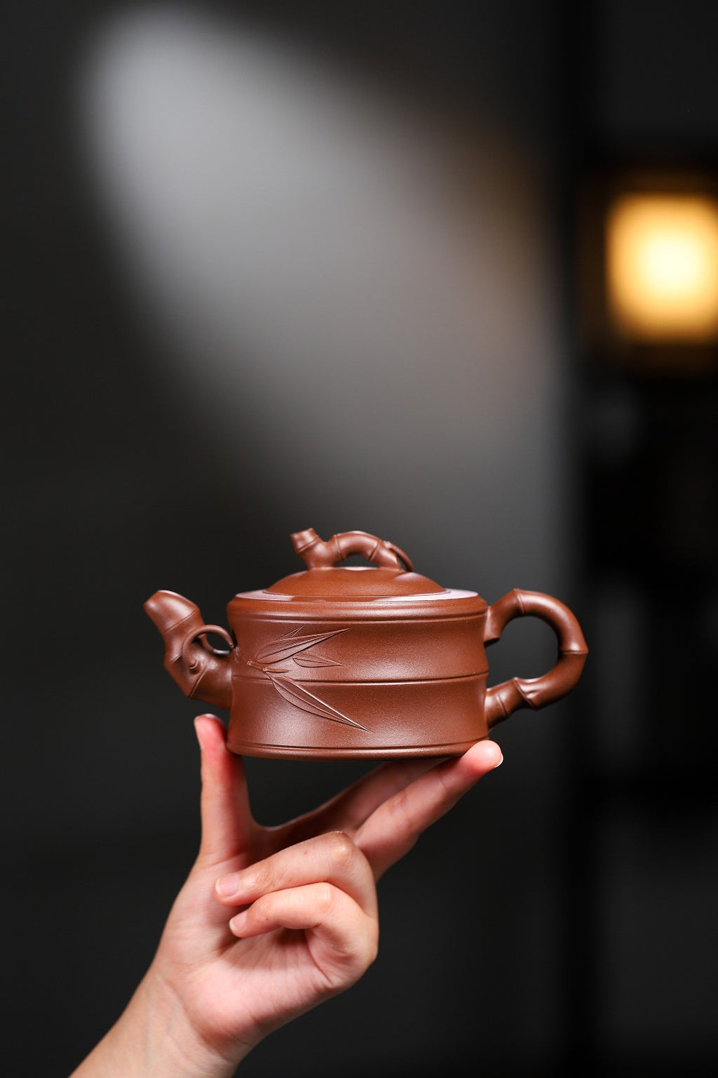 国工精品【竹段】送礼自用两相宜！王老师   工艺美术师  原矿紫泥  270cc