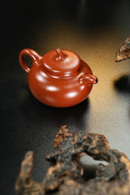 【茄瓜·摹古】 原矿优质朱泥·210cc·9孔  发色正宗，红而不艳，临摹老款，韵味十足