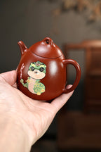【秦权·经典】 原矿极品朱泥（泥绘）·180cc·内推孔