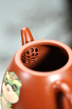 【秦权·经典】 原矿极品朱泥（泥绘）·180cc·内推孔