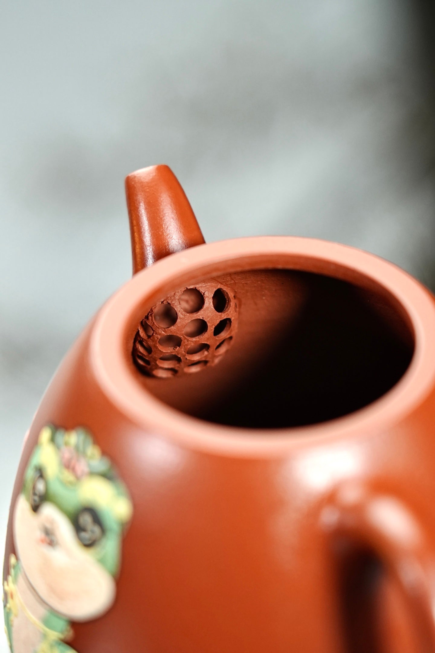 【秦权·经典】 原矿极品朱泥（泥绘）·180cc·内推孔