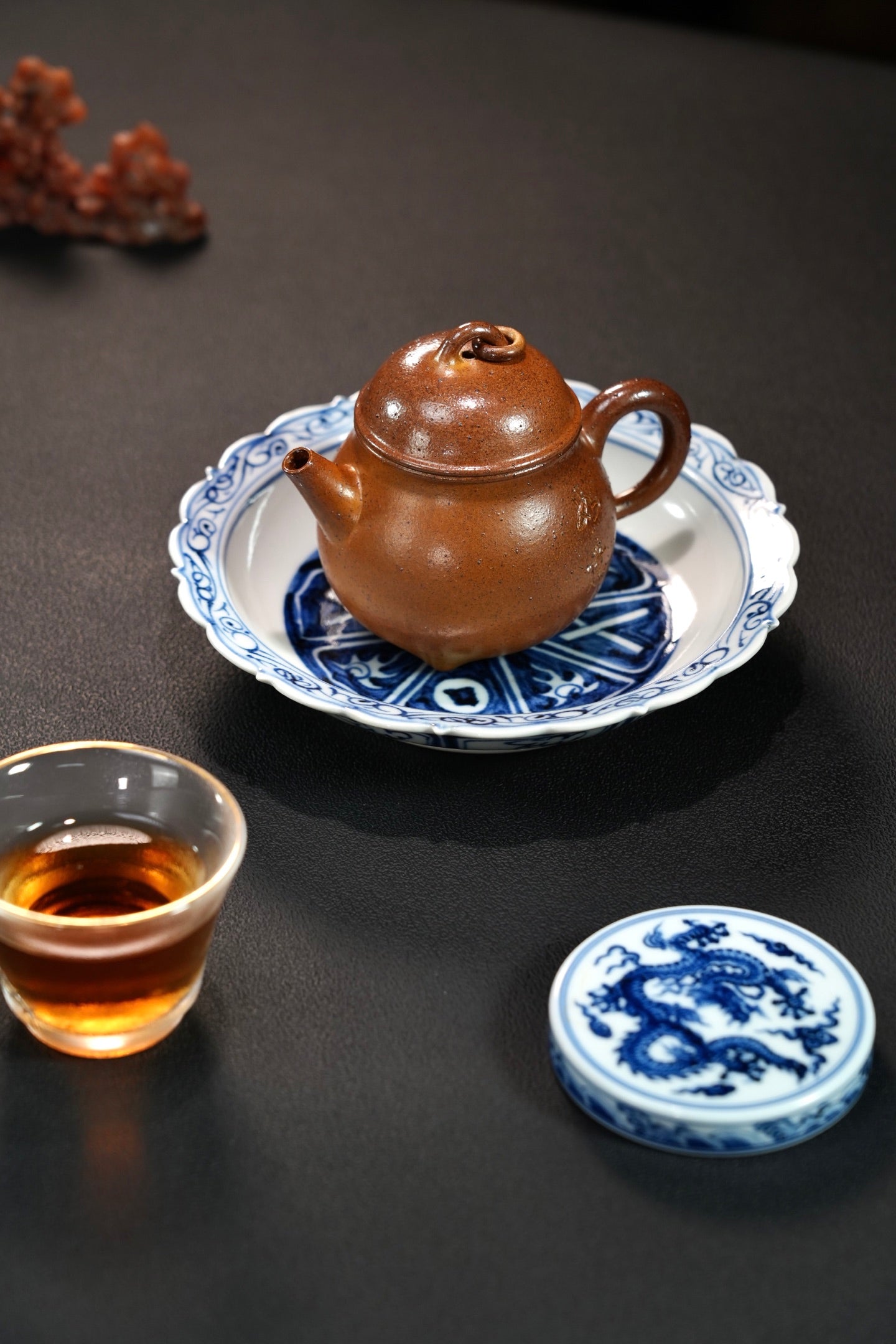 【如意·把玩器】 原矿黄金段泥（柴烧）·150cc·内推孔