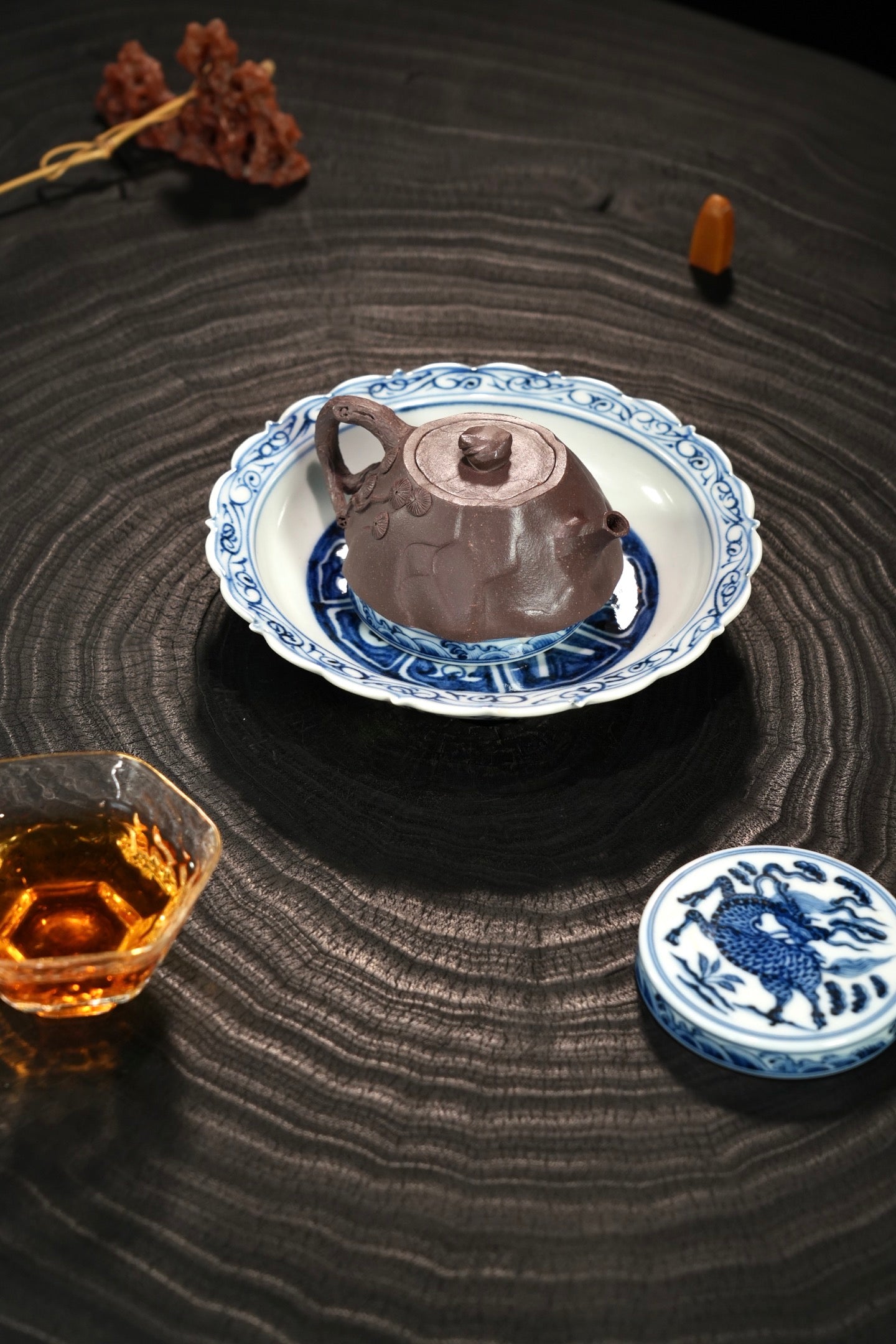 全手工【苍劲·把玩器】 原矿极品老紫泥·80cc·内推孔