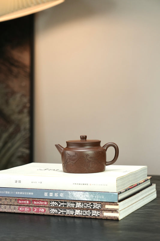 【剑流德钟】 原矿优质老紫泥·280cc·内推孔