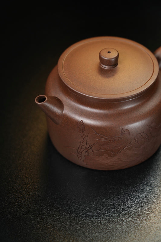 【剑流德钟】 原矿优质老紫泥·280cc·内推孔