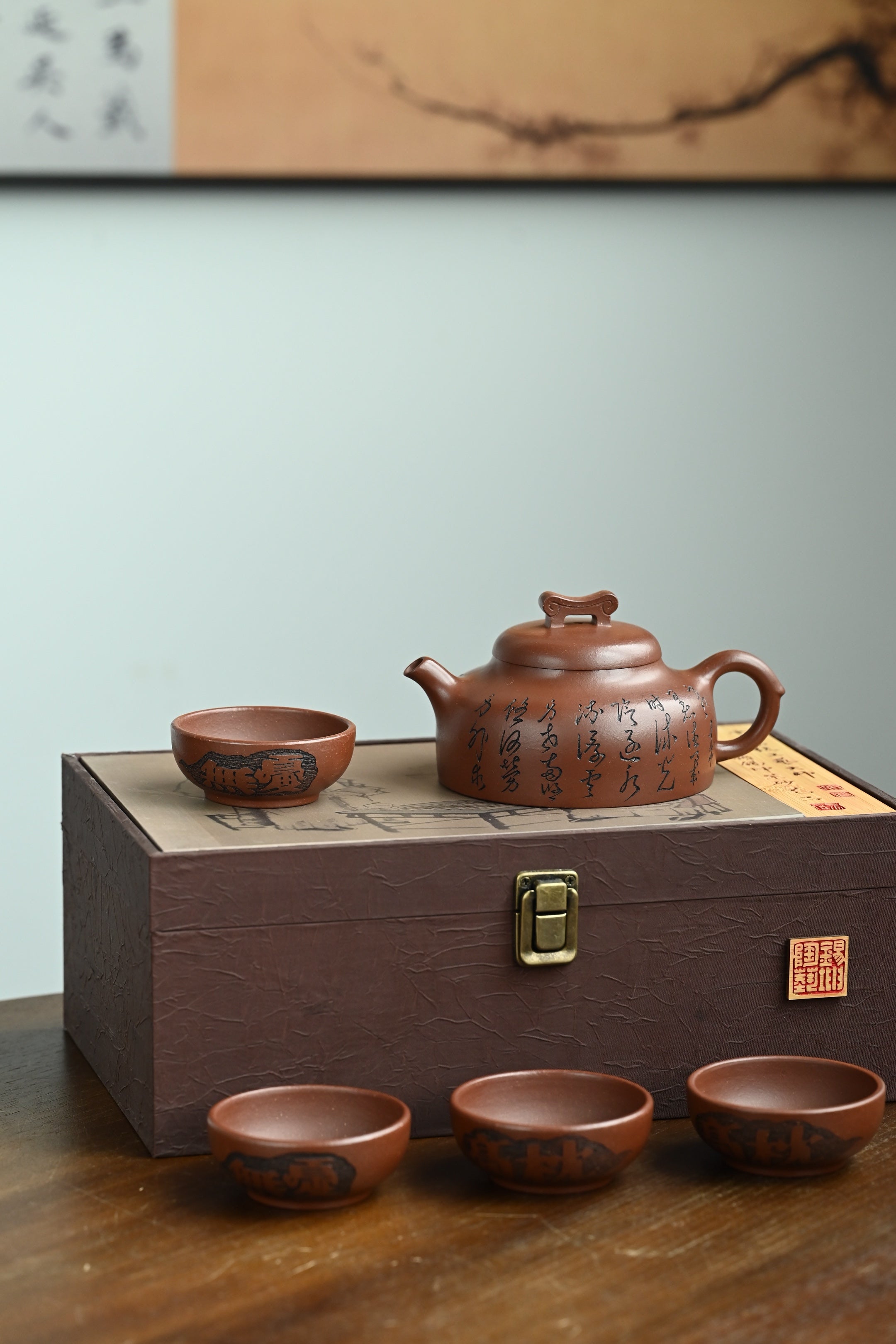高枕无忧套组·全手工 （双证书）/高工蒋锡坤作品 /中央美院教授南景黎装饰 /容量330cc/底槽清