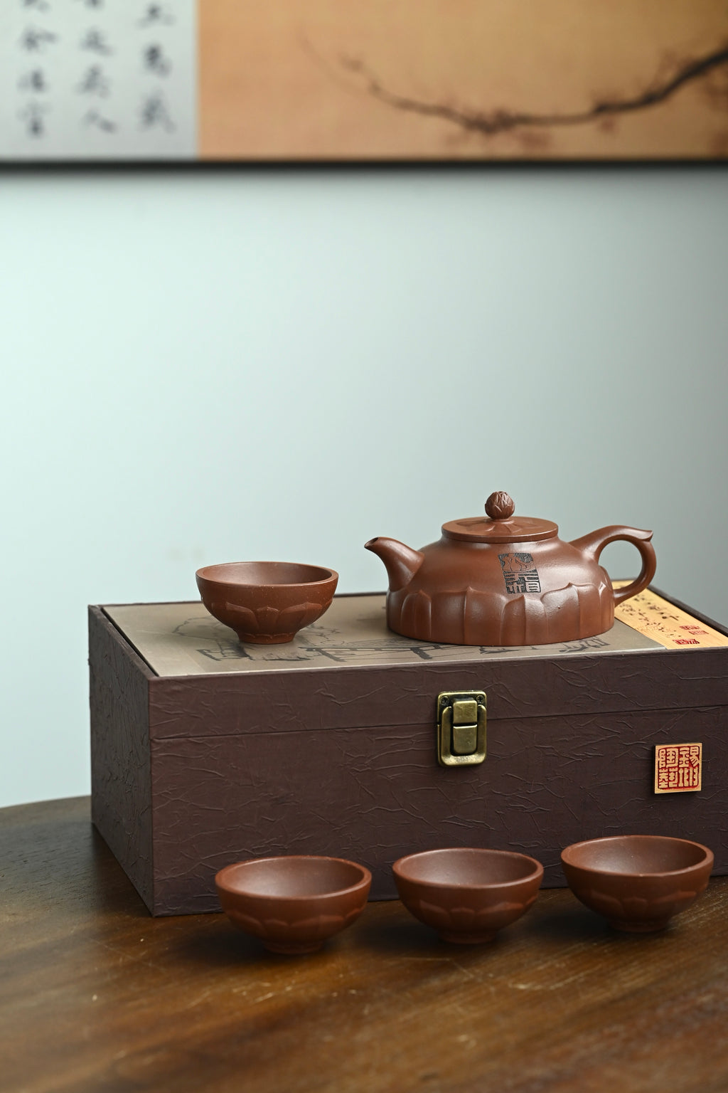 禅莲套组·全手工 高工蒋锡坤作品 /容量300cc/底槽清