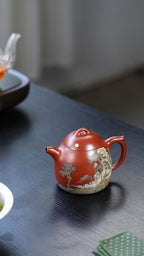 紫砂藏界顶流·泥绘神工绝配｜杜益君制壶 李金强泥绘巅峰 臻品《秦权壶》原矿极品底槽青｜500cc典藏重器｜世间仅此一件