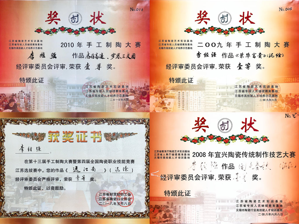 紫砂藏界顶流·泥绘神工绝配｜杜益君制壶 李金强泥绘巅峰 臻品《秦权壶》原矿极品底槽青｜500cc典藏重器｜世间仅此一件