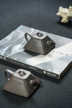 四方小石瓢·精工轻胚·130cc 原矿顶级纯料天青 温润如玉 优雅大气