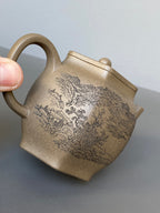 宏林山水·礼藏天下｜陈宏林大师传世巅峰臻品【六方宫灯壶】原矿极品松华青段·260cc