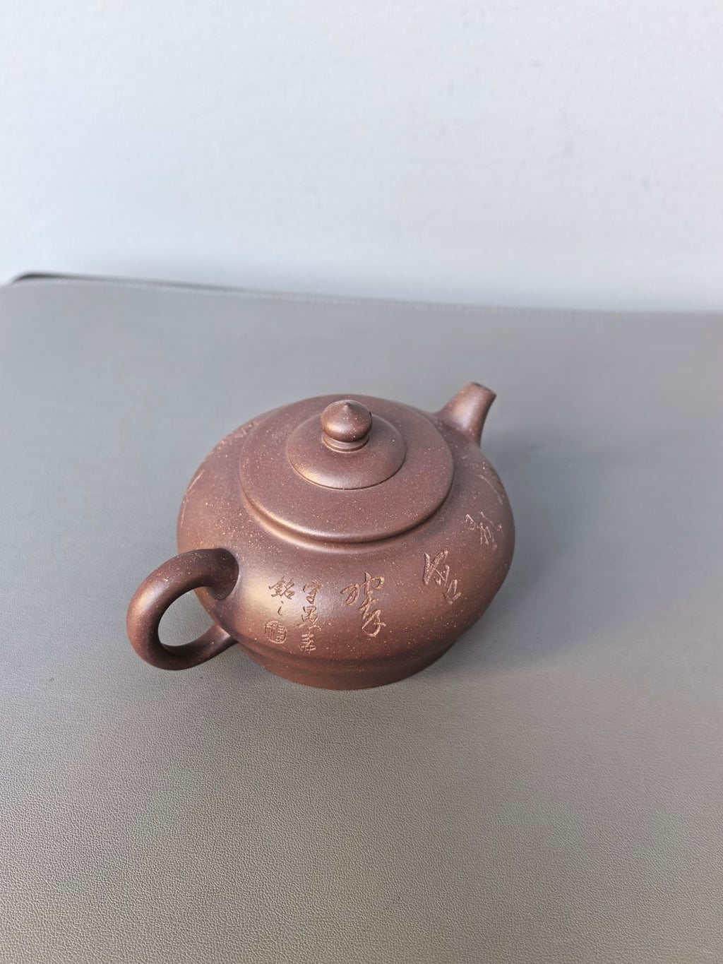 程辉大师紫砂界的功勋级领军人物·精品佳作《竹韵壶》原矿极品乾隆青灰段·260cc
