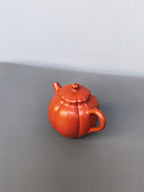程辉大师 紫砂界的功勋级领军人物·精品佳作《筋纹秋水壶》原矿极品朱泥·160cc