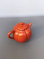 程辉大师 紫砂界的功勋级领军人物·精品佳作《筋纹秋水壶》原矿极品朱泥·160cc