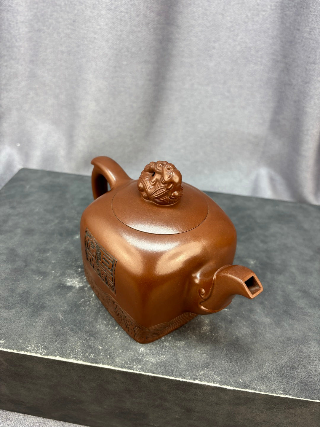 【程辉大师代表作】中国陶瓷艺术终身成就奖·省大师程辉·入册款代表作《国玺龙壶》原矿极品底槽青·500cc