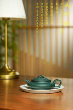 国大师李昌鸿·臻品福利🧧紫砂泰斗顾景舟传承·双国大师之作【扁竹鼓壶】原矿优质景舟绿泥·200cc