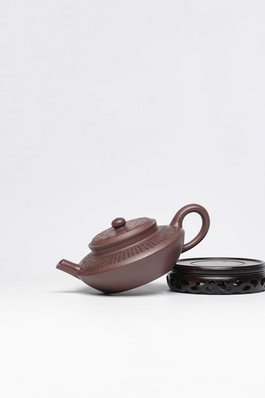 一器藏心经·紫砂纳万福｜郑求标大师｜心经至尊藏品《虚扁壶》原矿极品老紫泥·220cc