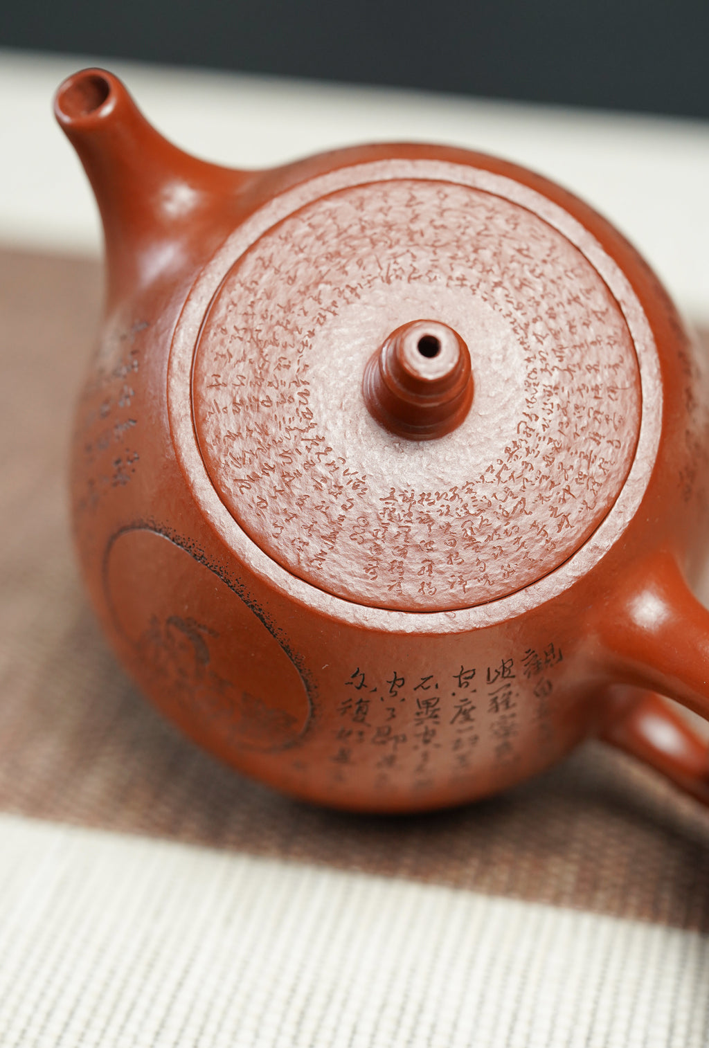 郑求标大师｜三心经至尊臻品【心经汉铎壶】原矿极品朱泥·280cc