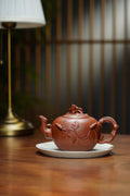 紫砂非遗花器泰斗·蒋蓉唯一嫡传｜蒋艺华亲制巅峰臻品【松鼠葡萄壶】原矿极品降坡泥·580cc