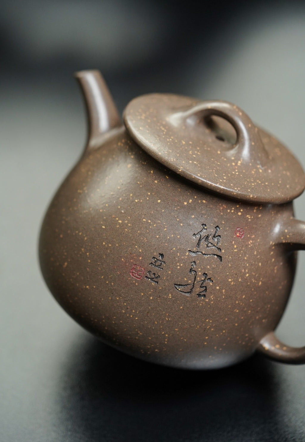 储立之大师｜中国陶瓷艺术终身成就奖获得者｜典藏重器【风竹高石瓢壶】原矿优质沉香砂 300cc