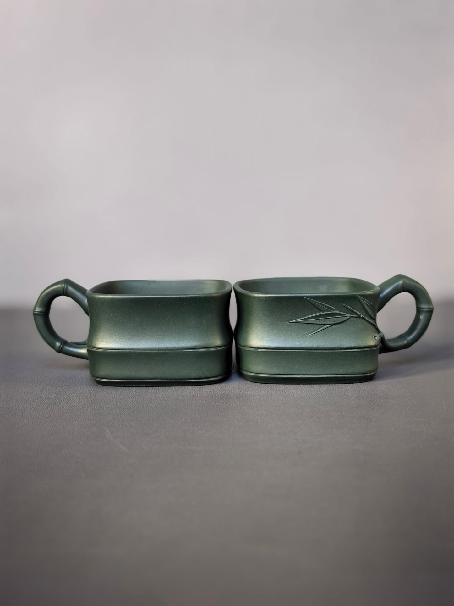 范泽锋大师高徒·省大师邱爽紫砂潜力重器【竹段套组】原矿优质苏门答腊青·260cc
