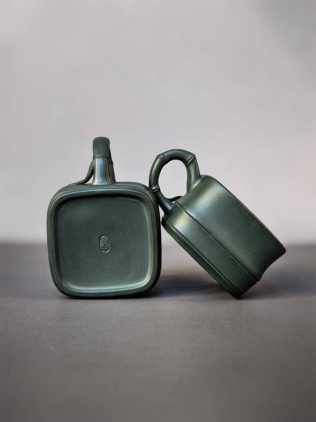 范泽锋大师高徒·省大师邱爽紫砂潜力重器【竹段套组】原矿优质苏门答腊青·260cc