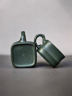 范泽锋大师高徒·省大师邱爽紫砂潜力重器【竹段套组】原矿优质苏门答腊青·260cc