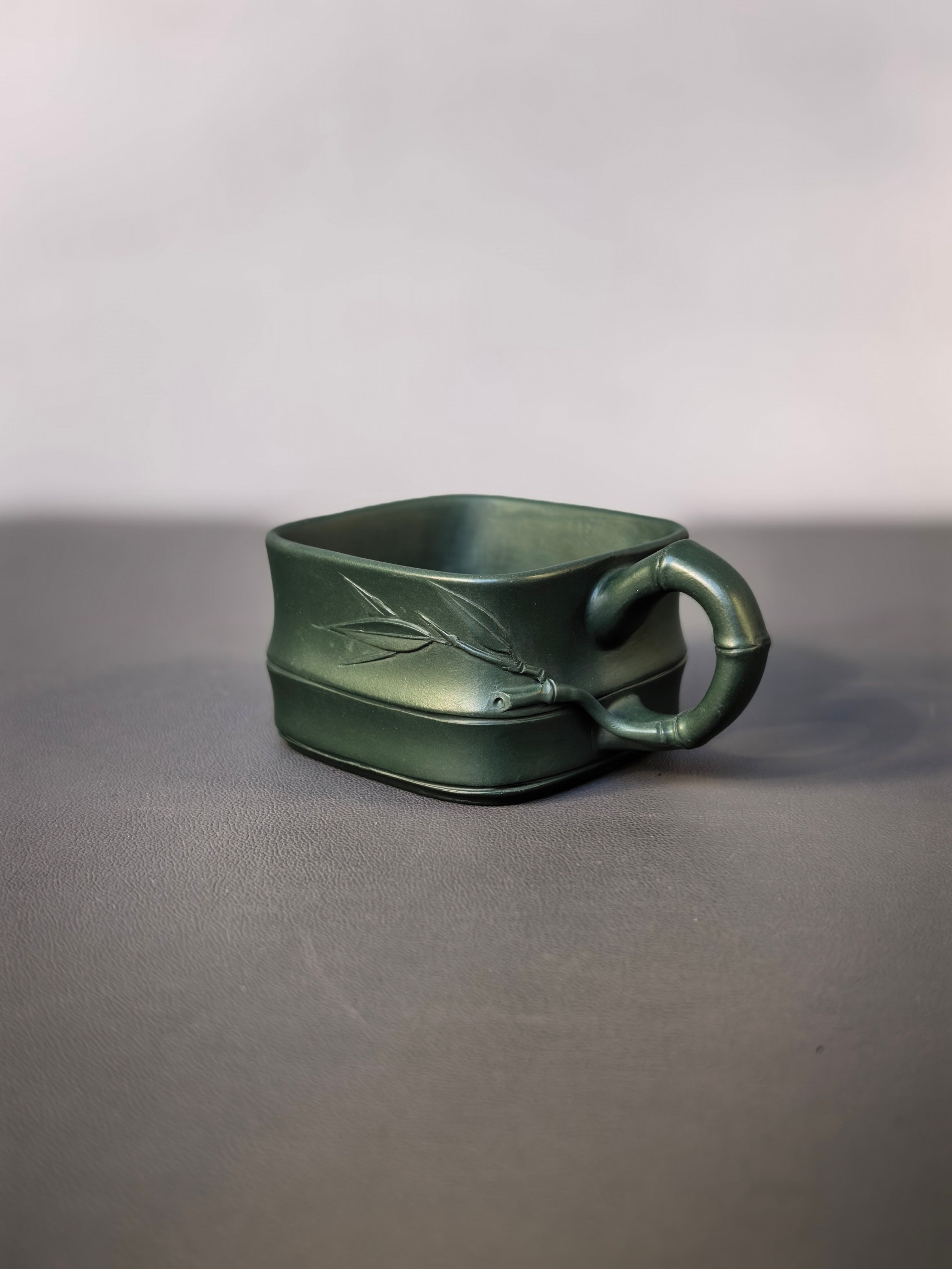 范泽锋大师高徒·省大师邱爽紫砂潜力重器【竹段套组】原矿优质苏门答腊青·260cc