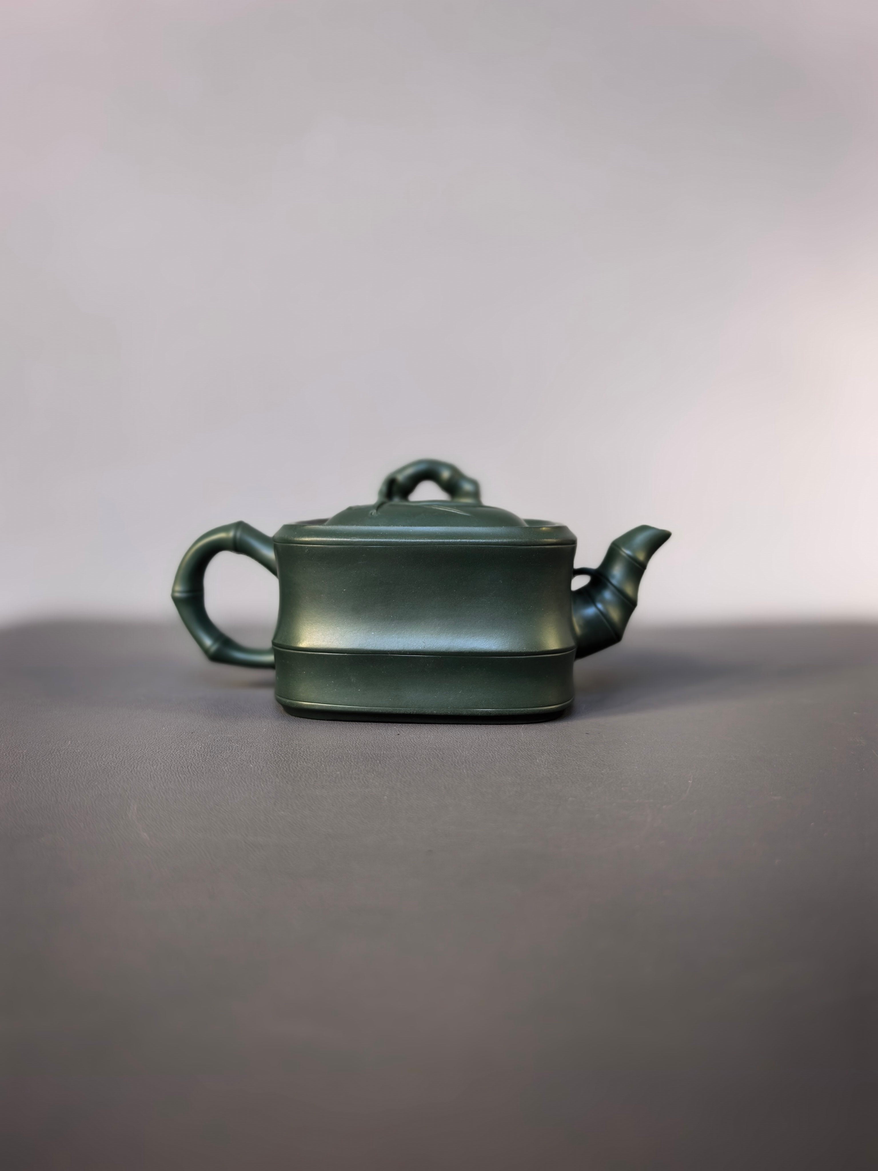 范泽锋大师高徒·省大师邱爽紫砂潜力重器【竹段套组】原矿优质苏门答腊青·260cc