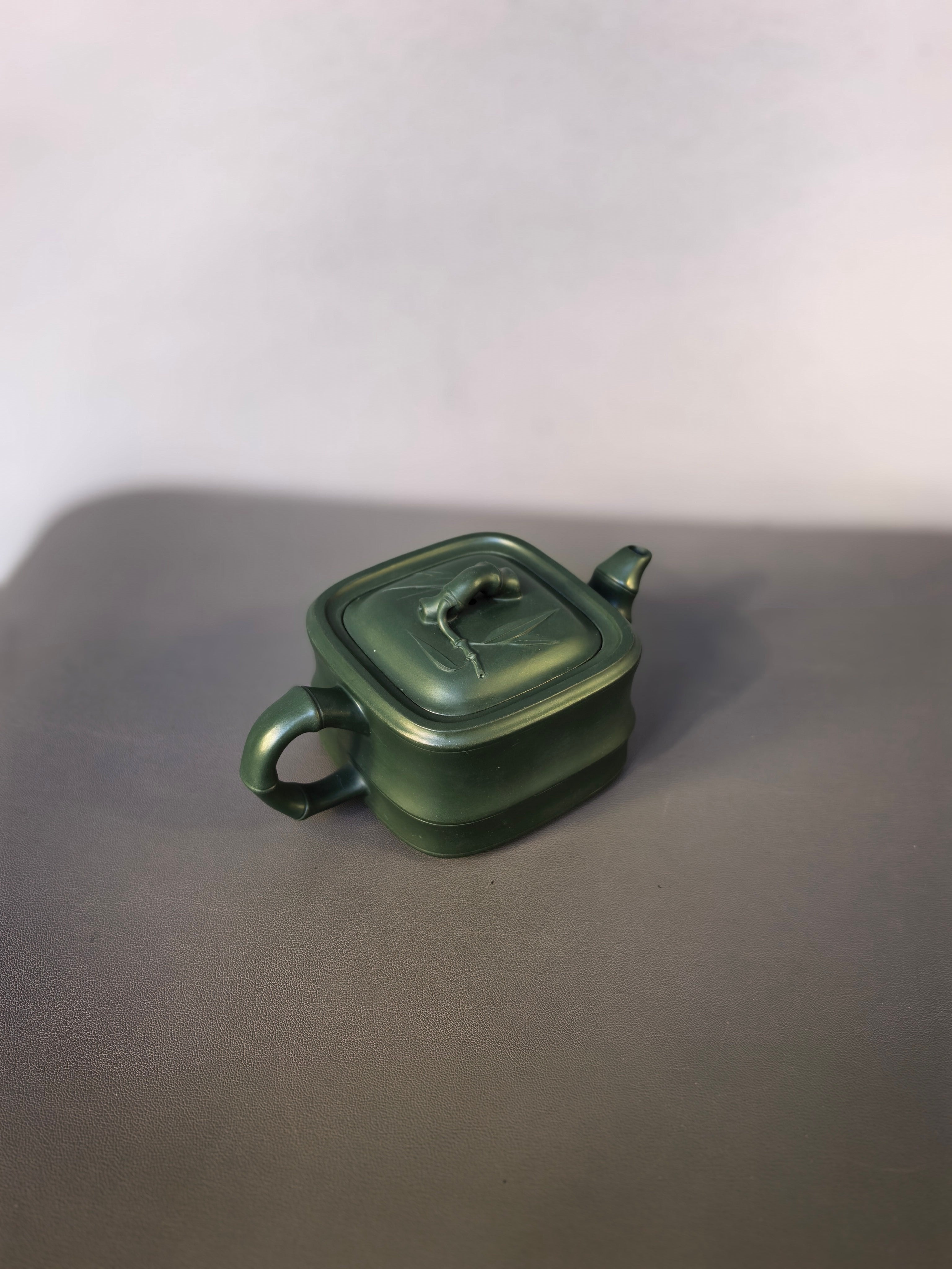 范泽锋大师高徒·省大师邱爽紫砂潜力重器【竹段套组】原矿优质苏门答腊青·260cc