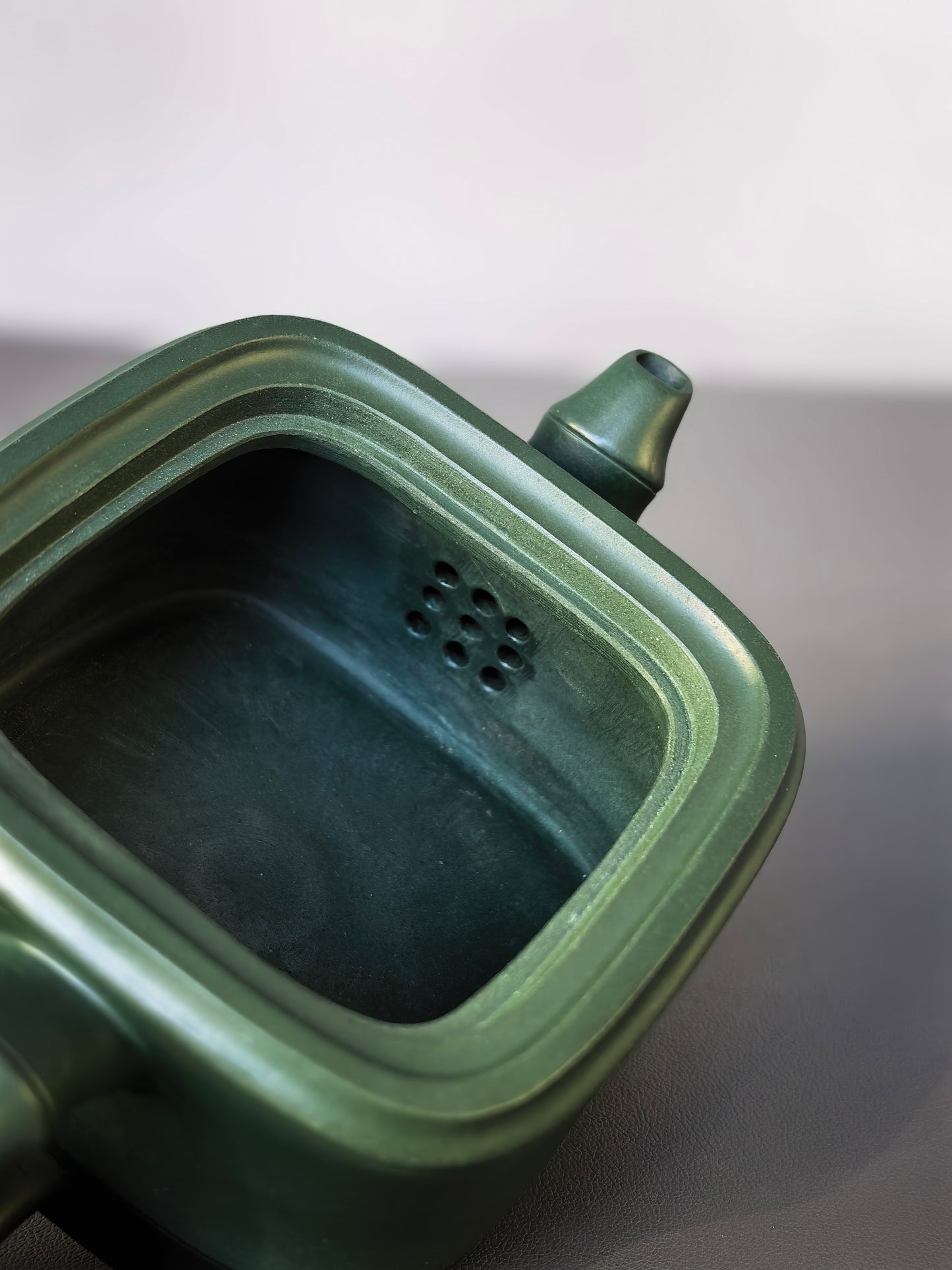 范泽锋大师高徒·省大师邱爽紫砂潜力重器【竹段套组】原矿优质苏门答腊青·260cc