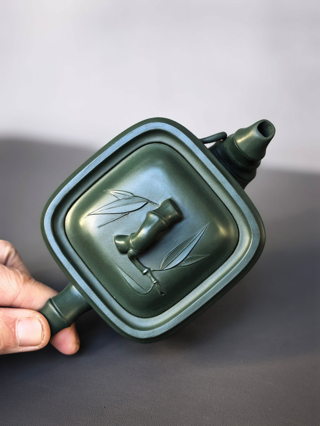 范泽锋大师高徒·省大师邱爽紫砂潜力重器【竹段套组】原矿优质苏门答腊青·260cc