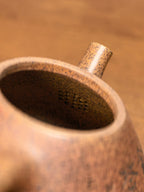 范泽锋大师高徒·省大师邱爽紫砂潜力重器【子冶石瓢壶】原矿优质龙骨金砂·380cc