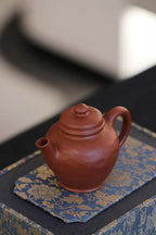 紫砂珍藏级精品｜省大师吴培林高徒·王雅丽 制【鸿福套组】原矿优质老朱泥·大150cc·小100cc