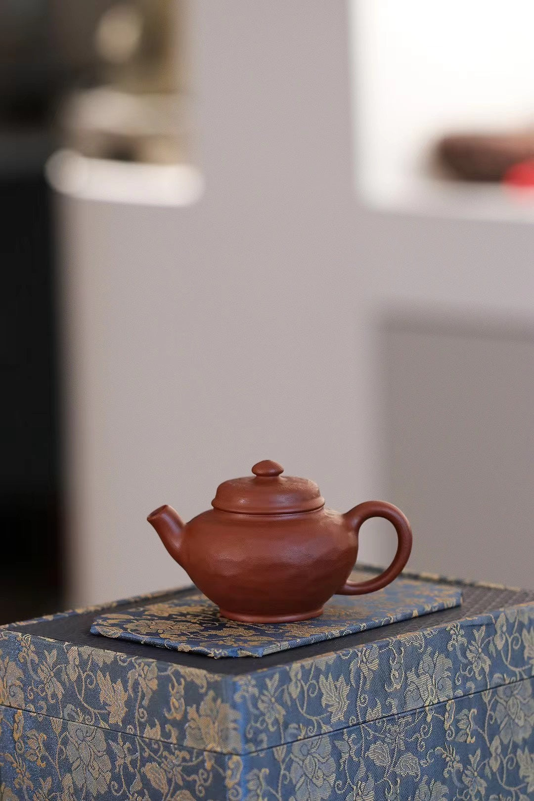 紫砂珍藏级精品｜省大师吴培林高徒·王雅丽 制【鸿福套组】原矿优质老朱泥·大150cc·小100cc