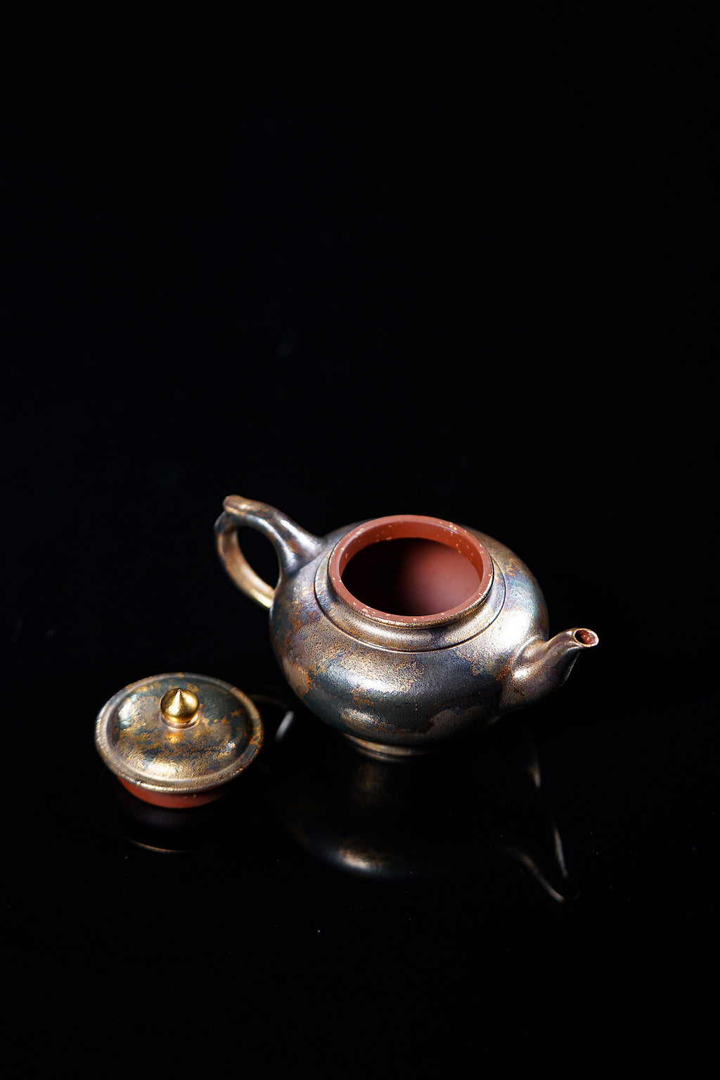 新品❤️原矿紫砂·特色黄金贝壳烧《笑樱壶》独一无二小精品原矿极品降坡泥·120cc