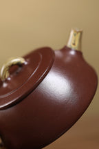 原矿紫砂绞泥《石瓢壶》紫砂套组 极品老紫泥·160cc 实力派陶艺家·杨菲