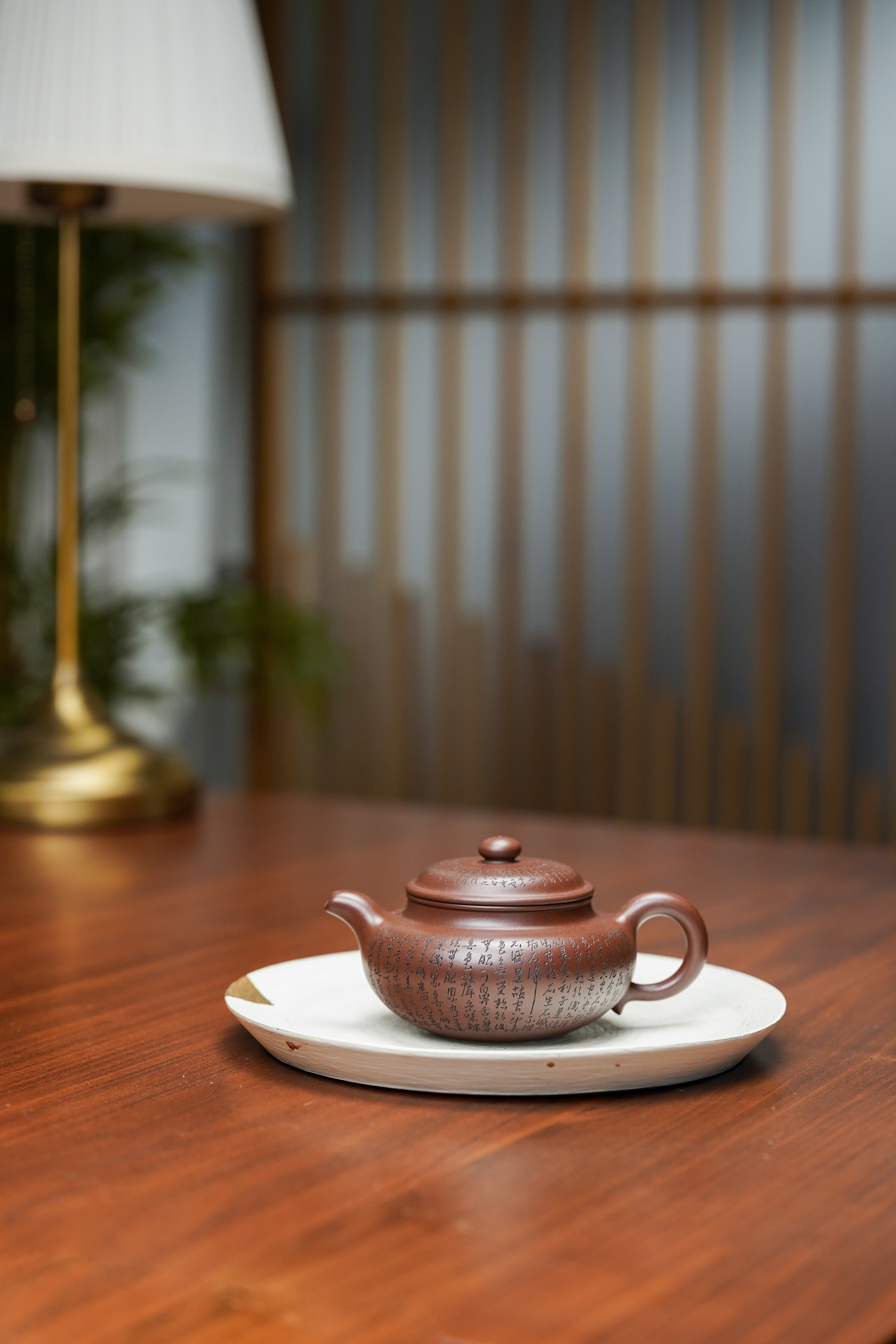 一器藏心经·紫砂纳万福｜郑求标大师｜双心经至尊臻品【小仿古壶】原矿极品老紫泥·150cc