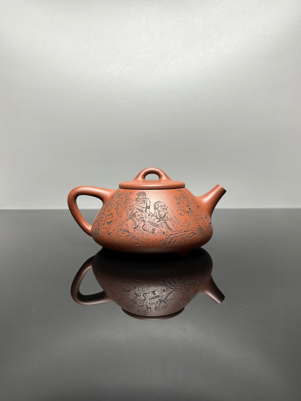 中华神刀·刻绘巅峰 杨喜雨大师顶流臻品《子冶石瓢壶》原矿极品底槽清·410cc