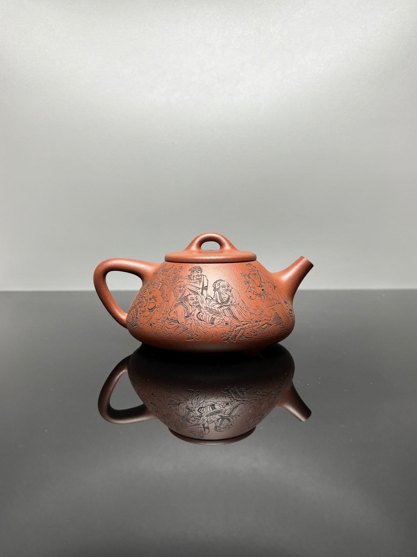 中华神刀·刻绘巅峰 杨喜雨大师顶流臻品《子冶石瓢壶》原矿极品底槽清·410cc
