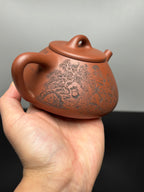 中华神刀·刻绘巅峰 杨喜雨大师顶流臻品《子冶石瓢壶》原矿极品底槽清·410cc